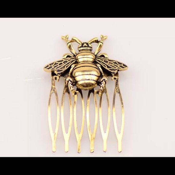 3 for $40/Retro/vintage gold 🐝 hair comb clip - Picture 5 of 7